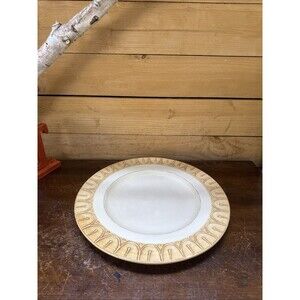 Pier 1 Gemma Baroque honey round large Charger service plate made in Italy 16.5